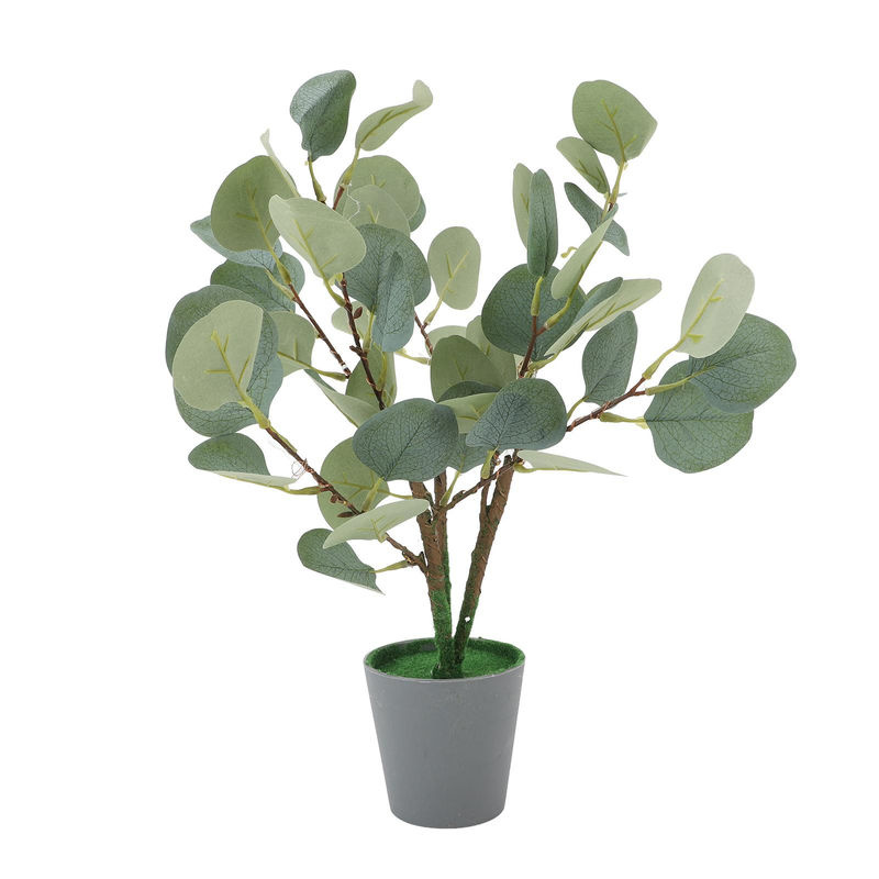 CosyHome Künstlicher Eukalyptus in Grün mit warmweißer LED-Beleuchtung und USB-Anschluss, Topfpflanze Höhe: 45 cm - Bild 3