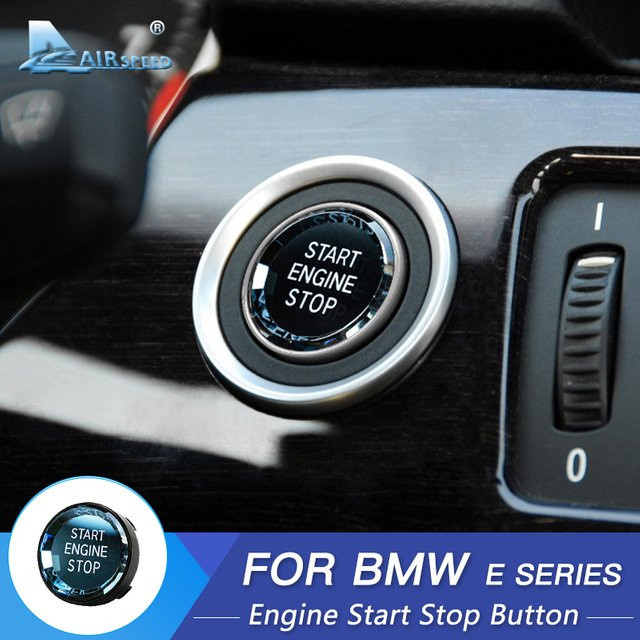 AIRSPEED Auto Motor Start Knopf Zündschalter Deckel Kristall Design für BMW E90 E91 E92 E93 E87 E83 E70 E60 E71 E84 E89 - Bild 1