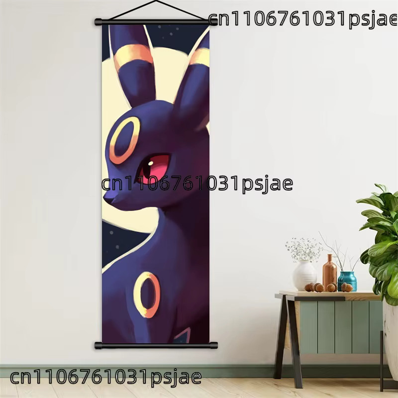 TAKARA TOMY Umbreon Pokémon Wandbehang als Textil-Scroll mit High-Res Motiv für dein Fanszimmer - Bild 3