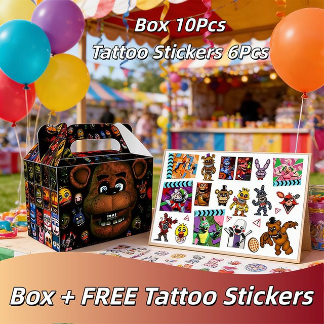 Five Nights at Freddy's Cartoon-Figuren, Boxen-Kombination, Geburtstagsparty-Zubehör-Set - Bild 1