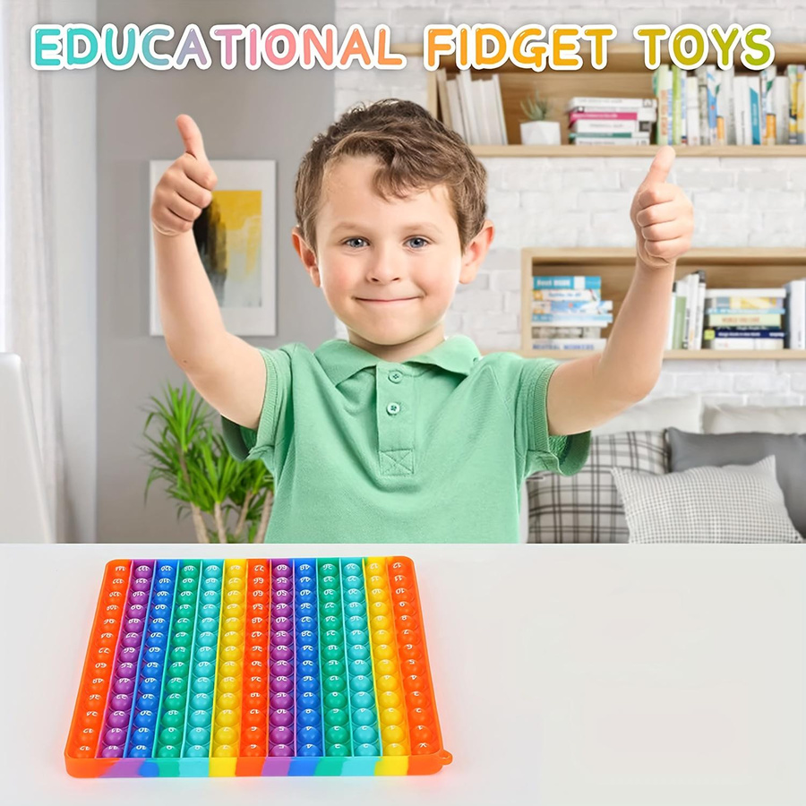 Yiran toy 12x12 Einmaleins Blasenplatzer Fidget Spielzeug Silikon Bunt / Mehrfarbig 3-6 Jahre - Bild 5