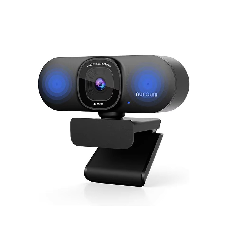 Nuroum 4K UHD Webcam in Schwarz mit USB-Anschluss und KI-Geräuschunterdrückung für Videoanrufe und Live-Streaming - Bild 5