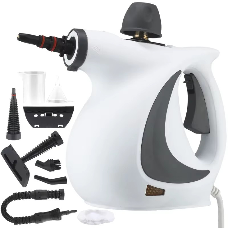 PKFC Handdampfreiniger mit 1050 W und 9-teiligem Zubehör in Weiß und Grau - Bild 7