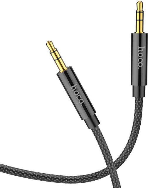 HOCO UPA19 Audio-Kabel mit 3,5 mm Klinkenstecker, Schwarz, Länge: 2 m - Bild 1