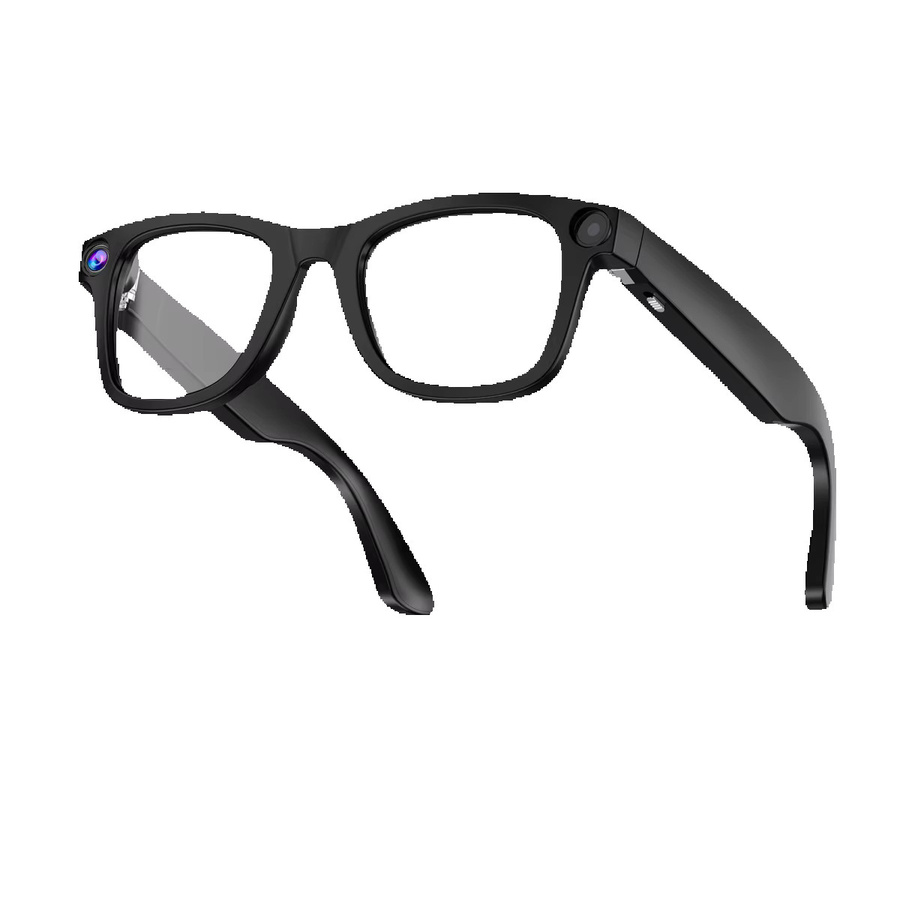 ERVPES G300 Intelligente KI-Brille in Schwarz mit Videoaufzeichnung, Bluetooth-Anrufen und Sprachsteuerung - Bild 1