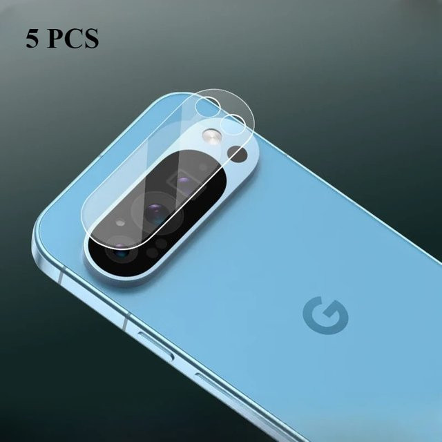 Transparente HD-Verstärkte Kameralinsen-Schutzkappen aus Vollglas für Google Pixel 11 10 9 Pro XL 9A 8 - Bild 1