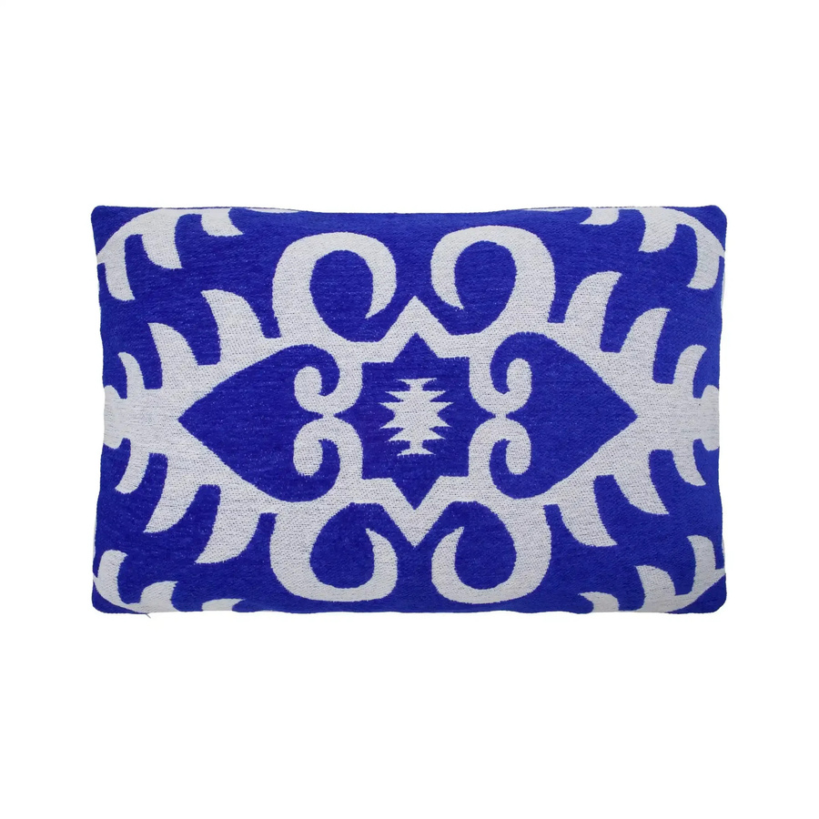 House Doctor Kissenbezug Amici blau aus Baumwolle, B/H: 40 x 60 cm - Bild 1