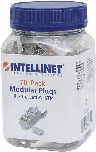 Intellinet Pro Line Cat6A RJ45 Modularstecker 790505 Silber 50er-Pack - Bild 1