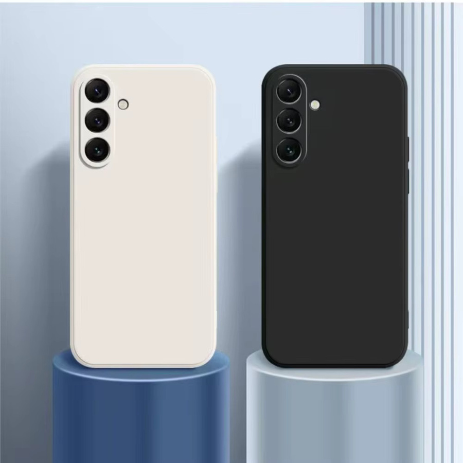 Matte Silikonhülle für Samsung Galaxy (verschiedene Modelle) in Schwarz - Bild 3