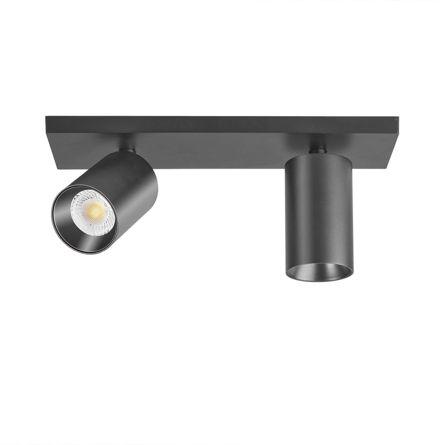 Luxvenum SIGNATURE 24V DC Deckenleuchte, 2-flammig, 2x 6W LED, dimmbar, Schwarz Matt, Aluminium - Bild 1