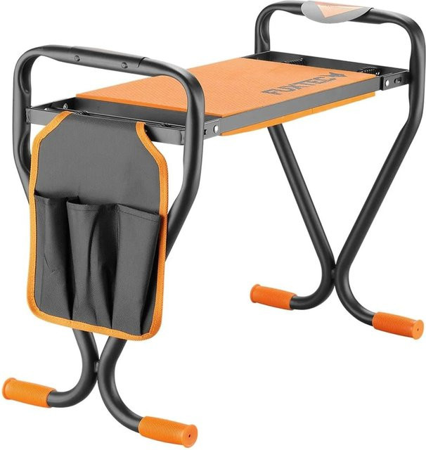 FUXTEC Kniebank FX-KB1 für Erwachsene in Orange mit gepolstertem Metallrahmen - Bild 1