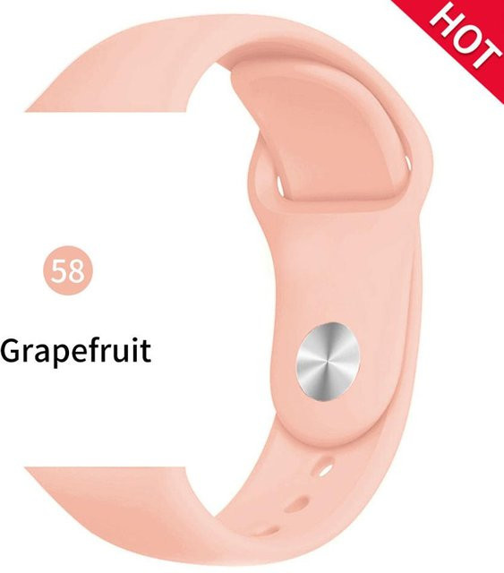 Silikonarmband für Apple Watch, beige, Unisex - Bild 1