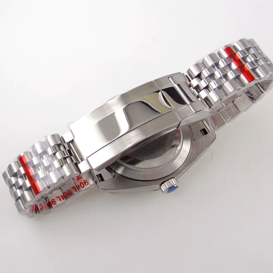 Tandorio Uhrengehäuse, silber, geriffelt, gebogen, 36 mm, 39 mm, wasserdicht - Bild 3