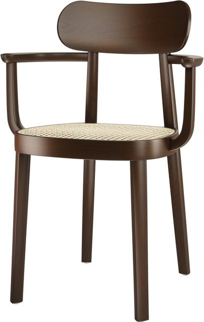 Thonet 118 F Armlehnstuhl aus Buchenussbaum in Braun - Bild 1
