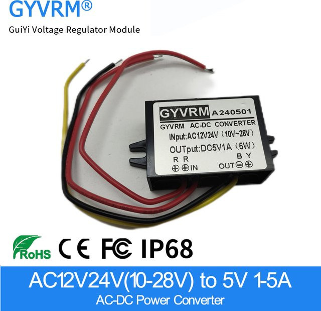 GYVRM AC zu DC Konverter Modul Schwarz für LED Stromversorgung - Bild 1