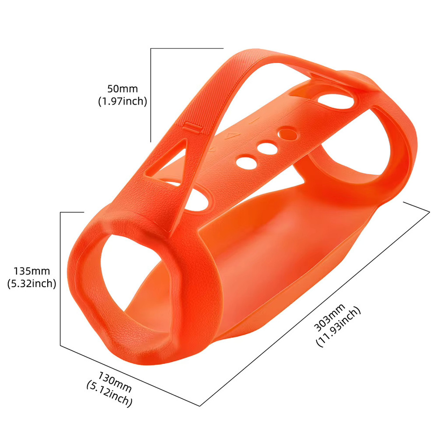 ALLOYSEED Silikonhülle für JBL Xtreme 4 BT Lautsprecher, stoßfeste Tragetasche mit Griff, Schwarz - Bild 6