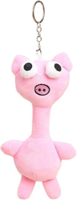 Plüsch Schlüsselanhänger Hühnchen, Weiß, Unisex, 20cm - Bild 1