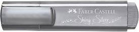 Faber-Castell Textmarker TL 46 Metallic in Silber, 10 Stück mit 3 Strichstärken und Tinte auf Wasserbasis - Bild 1