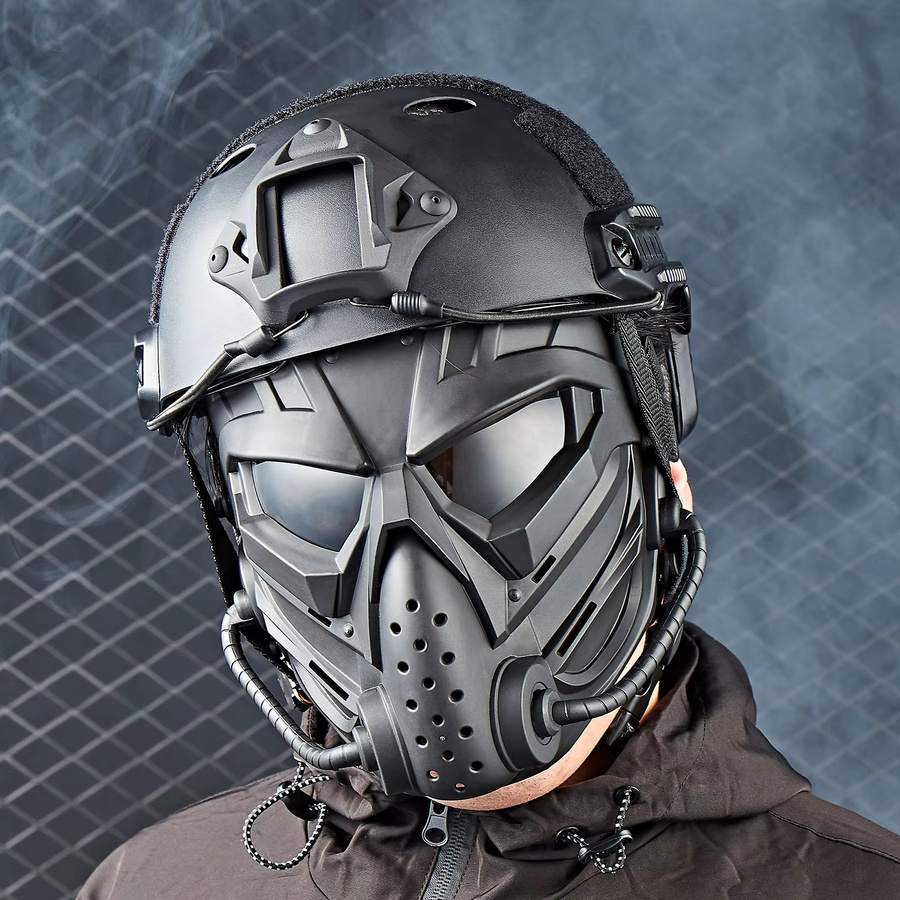 ZLang Vollgesichtsschutzmaske Totenkopf, taktische Spielmaske - Bild 4