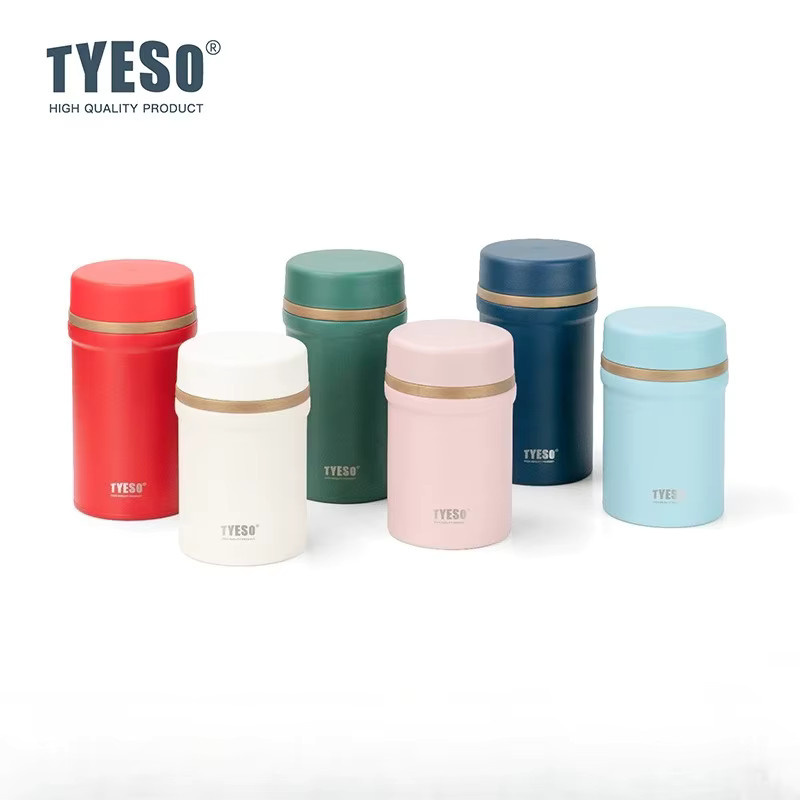 TYESO Thermobehälter aus 316 Edelstahl in Blau, Vakuum-Isolierflasche für Heiß- und Kaltgerichte, 450ml oder 600ml - Bild 2