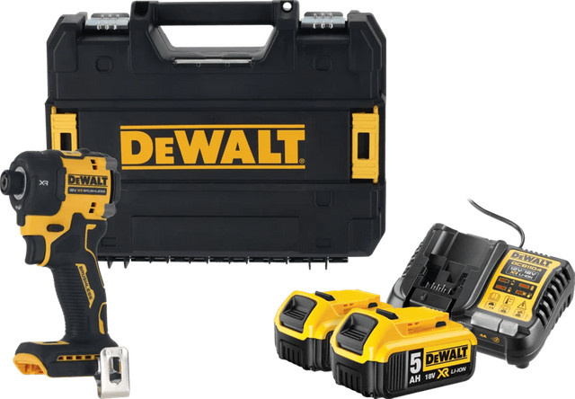 DeWalt DCF870NT-XJ Starterset mit 2x 5,0 Ah Akkus aus dem XR 18V Akkusystem in Gelb - Bild 1