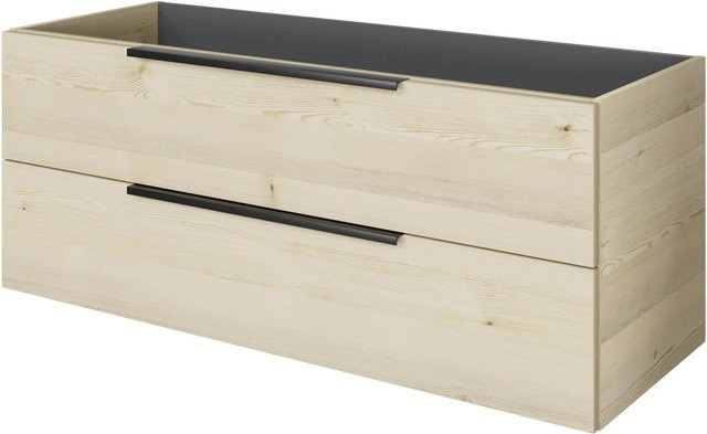 Pelipal Waschbeckenunterschrank Quantum 07 Polar Pinie Quer mit 2 Auszügen, Breite: 120 cm - Bild 1