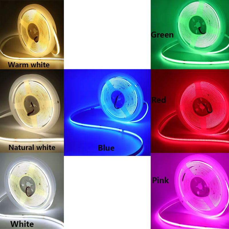 KISUFU COB LED Streifen mit USB 2PIN Anschluss, 5V DC, Breite: 8 mm, 320 LEDs hohe Dichte, flexibler LED Band in Weiß - Bild 2
