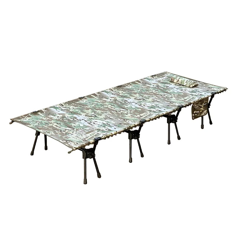 Tryhomy Campingbett aus Aluminiumlegierung, zusammenklappbares Schlafbett für Erwachsene und Kinder, maximale Belastbarkeit 150 kg, Multicolor - Bild 4