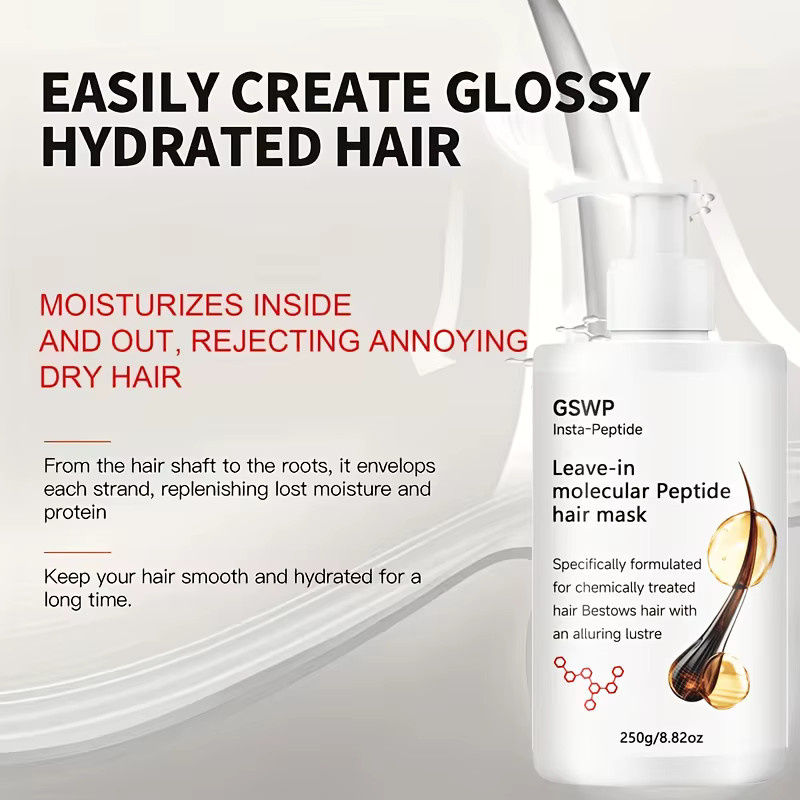 GSWP Keratin Leave-in Haarmaske, 250g, Glattes Haar - Bild 4