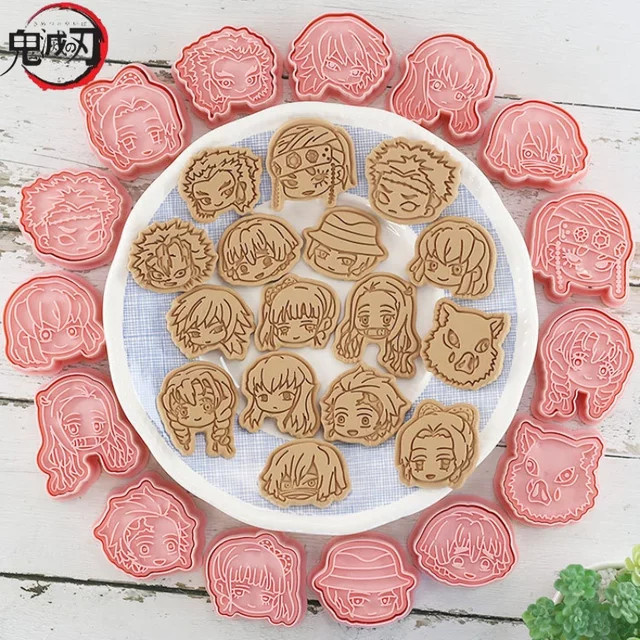 Bandai Demon Slayer Cookie Cutter Set mit Tanjirou und Nezuko für DIY Backformen aus Kunststoff und Silikon - Bild 1
