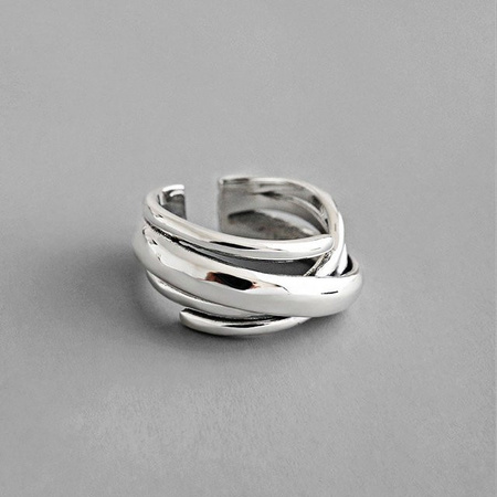 xiyanike Verlobungsring, Silber, Vintage, Damen, Größe 17 mm, verstellbar