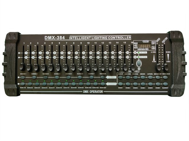 GVT DMX 512 Konsole 384A Controller für professionelle Bühnenbeleuchtung in Schwarz - Bild 1
