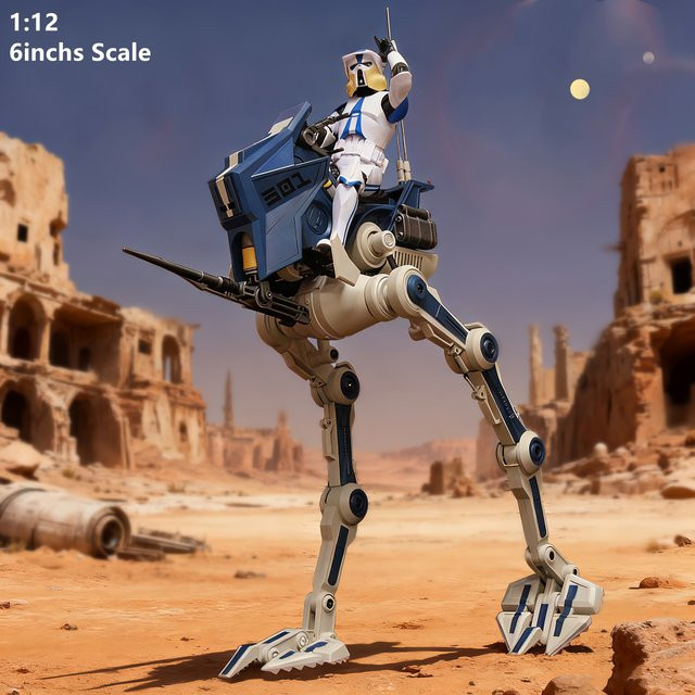 Hasbro Star Wars 501st Legion AT-RT Actionfigur, 1:12 Maßstab, 6 Zoll - Bild 1