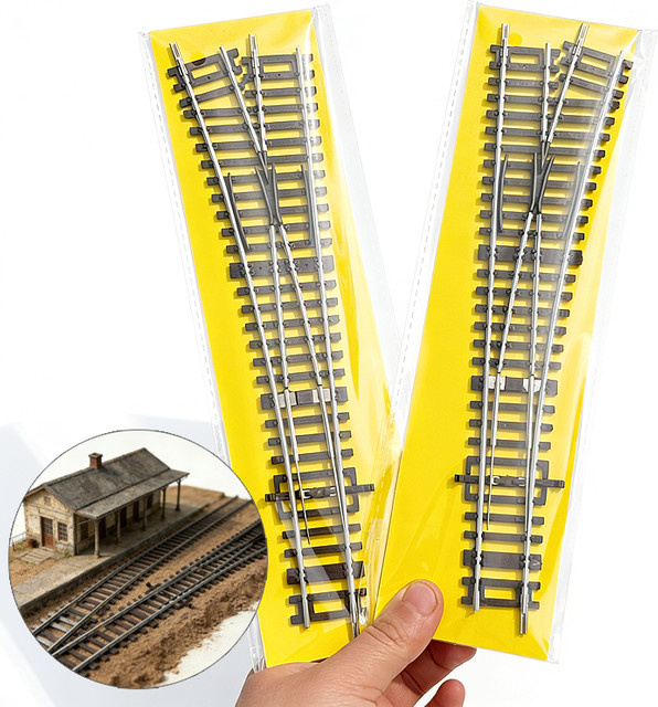 FunTrying Modelleisenbahngleis, H0-Maßstab 1/87, Metall, elektrisch betrieben - Bild 1