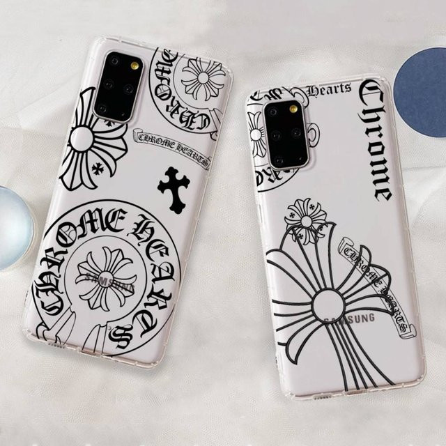 Transparente Handyhülle C-Chrome Hearts für Samsung Galaxy S20 S21 S22 S23 Lite Plus Ultra - Bild 1
