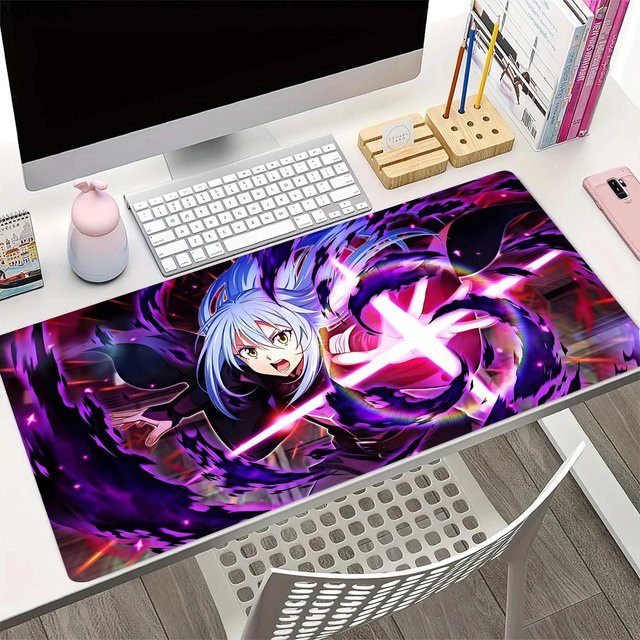 Slime-Mauspad Großes Gaming-Mauspad mit LockEdge als verdickte Tischunterlage für Computer und Tastatur in Schwarz und Multicolour - Bild 1
