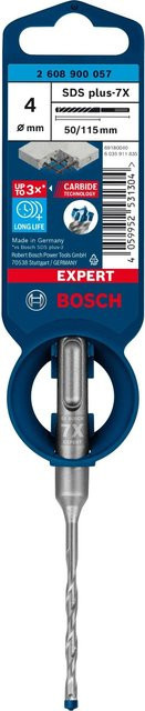 Bosch Expert SDS plus-7X Hammerbohrer Silber Durchmesser: 4 mm, Gesamtlänge: 115 mm - Bild 2