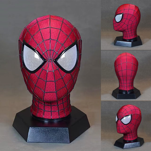 Bandai Marvel Spider-Man 2 Garfield-Version Cosplay-Maske, Rot, Plüsch / Textil - Bild 1