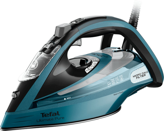 Tefal Ultimate Pure FV9851 Dampfbügelstation in Blau mit Anti-Calc-Funktion und Auto-Shutoff - Bild 1