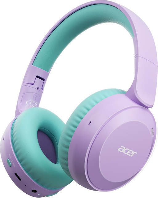 Acer Kinder Bluetooth 6.0 Over-Ear Kopfhörer mit Lautstärkebegrenzung 85/94dB und Mikrofon in Schwarz und Rot - Bild 1