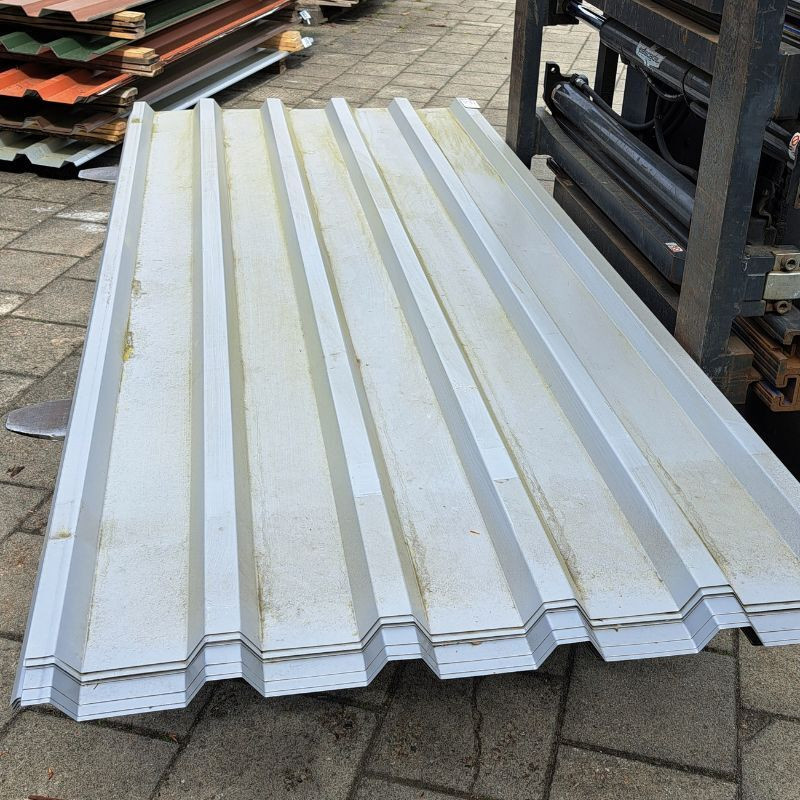 Trapezblech 35/207 Dach von Friedrich von Lien AG in Weißaluminium RAL 9006, Länge: 2,50 m - Bild 1