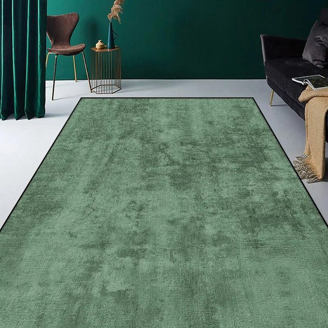Moderner Karpetti Teppich in Grün, weich und waschbar, B/T: 200 x 230 cm - Bild 1