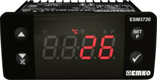 Emko ESM-3720.8.12.0.2/01.00/1.0.0.0 Temperaturregler PTC 2-Punkt und PID Regler Schwarz B/T/H: 76 x 65 x 35 mm - Bild 1