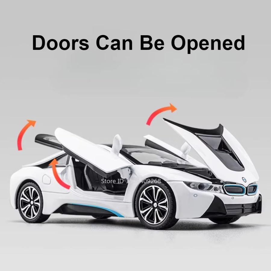 MAKEDA I8 mc20 Sportwagen Modell, Maßstab 1:22, Metall, mit Licht und Sound - Bild 5