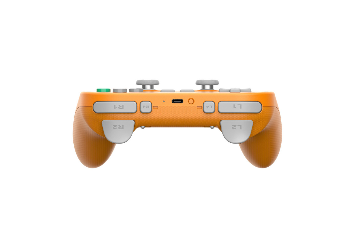 8BitDo Pro 3 Bluetooth-Gamecontroller mit TMR-Joysticks in Orange für Nintendo Switch, PC, Android und iOS - Bild 2