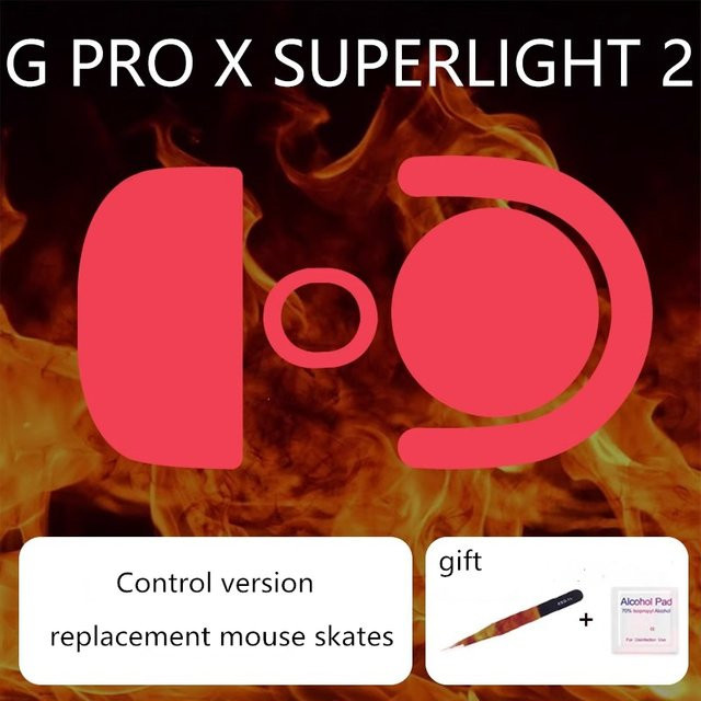 Ultraglide Maus Skates ICE Version für Logitech G Pro X Superlight 2 GPXS2 Control Speed PTFE Mausfüße Set in Weiß - Bild 1
