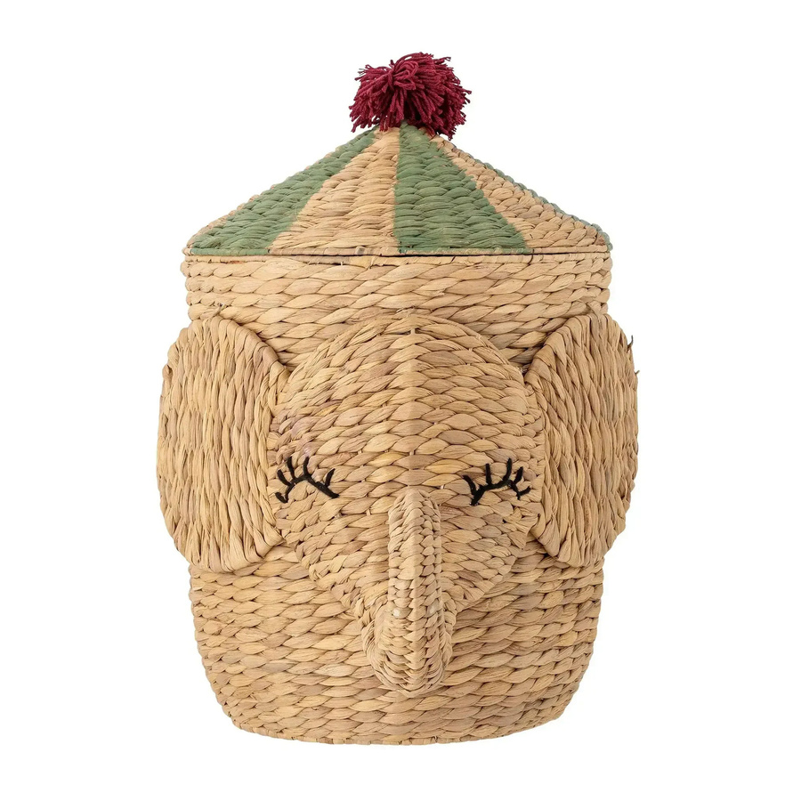 Bloomingville Mini Bobo Aufbewahrungskorb aus Wasserhyazinthe in Natur, Breite: 50 cm - Bild 1