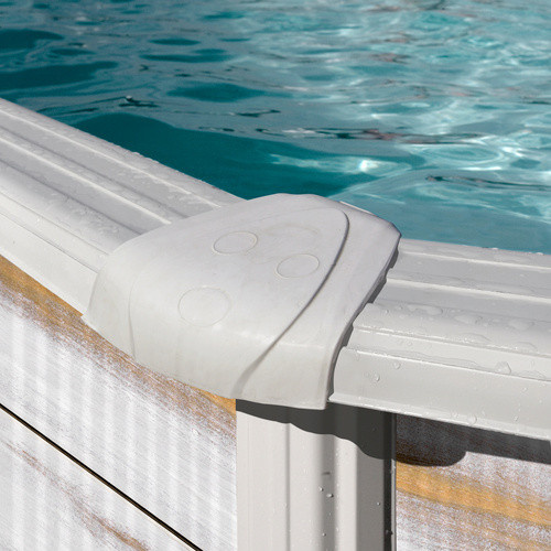 GRE Ovalpool NORDIC Aufstellpool in Weiß, B/T/H: 375 x 730 x 120 cm - Bild 1