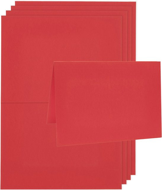 Rico Design Paper Poetry Luxury Karten B6 Rot - Bild 1