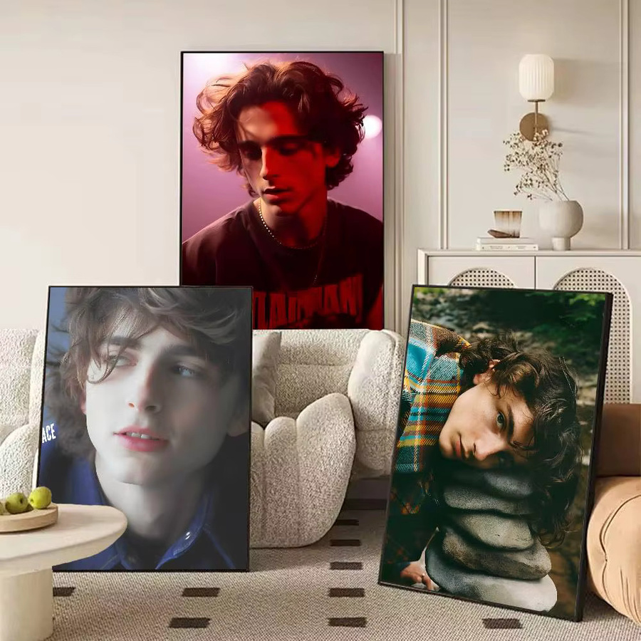 Kayou Timothee Chalamet Poster selbstklebende Wandkunst Dekoration in Mehrfarbig, Rechteckig - Bild 3